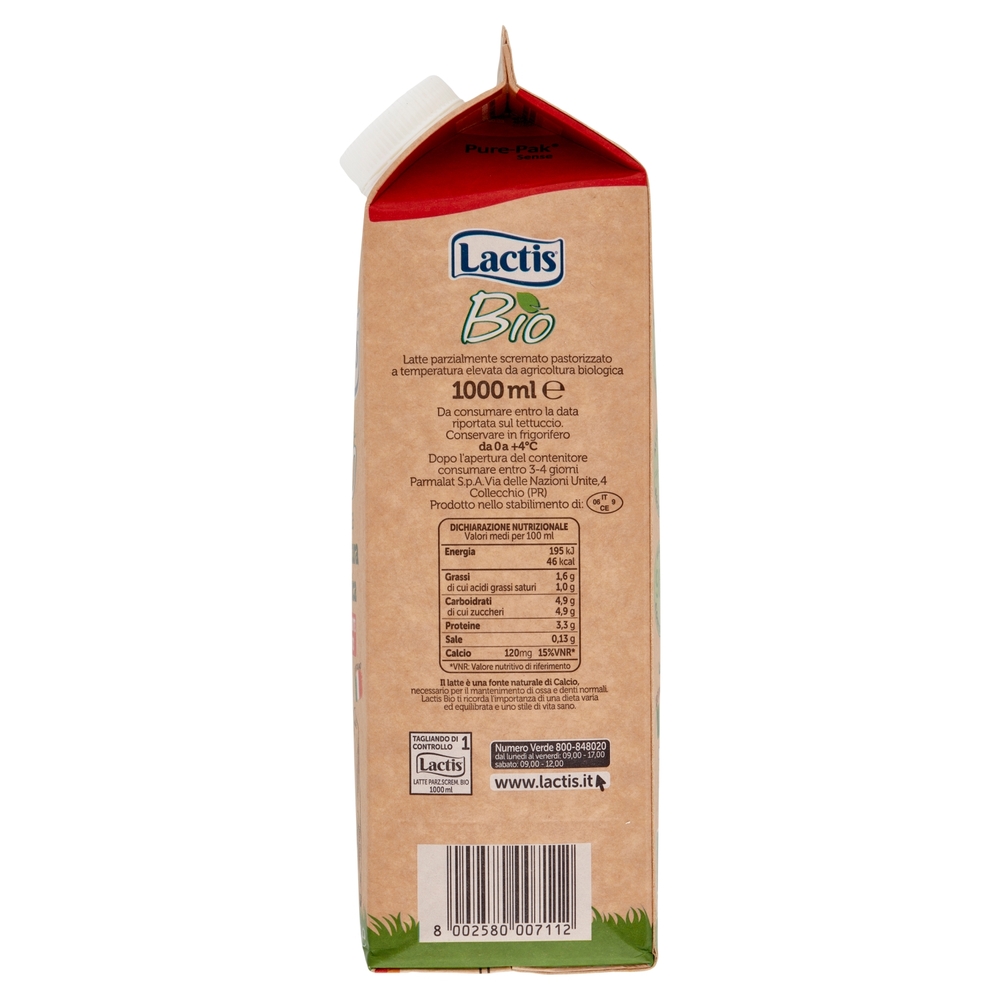 Latte Agricoltura Biologica Parzialmente Scremato, 1 l